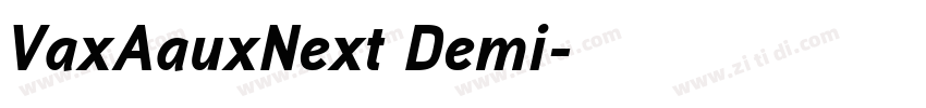 VaxAauxNext Demi字体转换